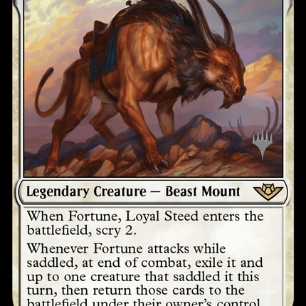 Fortune, Loyal Steed [Outlaws of Thunder Junction Promos] Foil