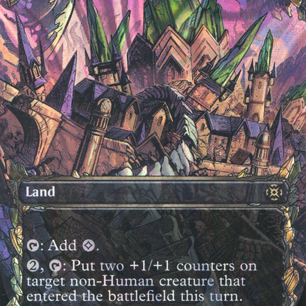 Drannith Ruins (Showcase) (Borderless) [March of the Machine: The Aftermath] Halo Foil