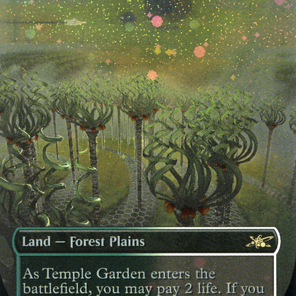 Temple Garden (Borderless) [Unfinity] Galaxy Foil