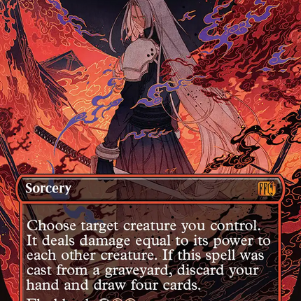 Nibelheim Aflame (Borderless) [FINAL FANTASY] Foil