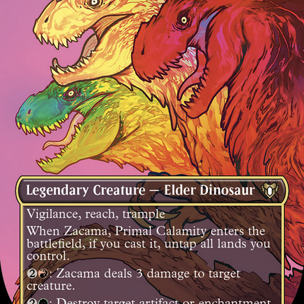 Zacama, Primal Calamity (Borderless) [Commander Masters]