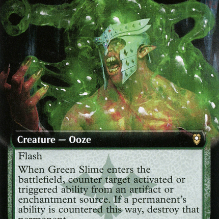 Green Slime (Extended Art) [Commander Legends: Battle for Baldur's Gate]