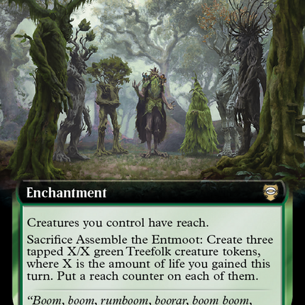 Assemble the Entmoot (Extended Art) [Tales of Middle-earth Commander] Foil