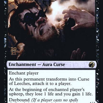 Curse of Leeches // Leeching Lurker [Innistrad: Midnight Hunt Promos] Prerelease Foil