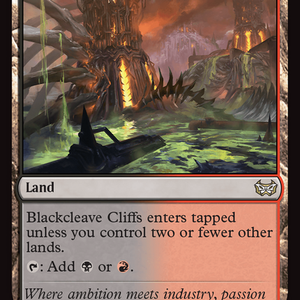 Blackcleave Cliffs [Duskmourn: House of Horror Commander]