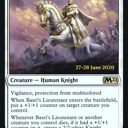 Basri's Lieutenant [Core Set 2021 Promos] Prerelease Foil