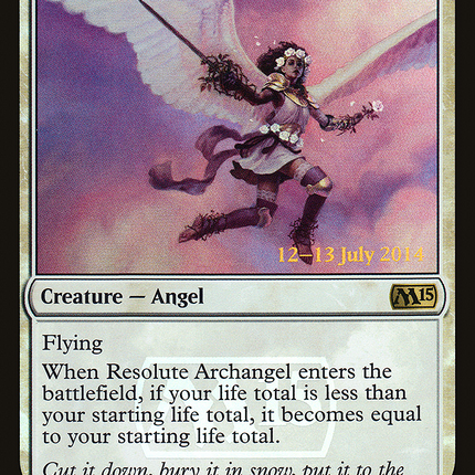 Resolute Archangel [Magic 2015 Promos] Prerelease Foil