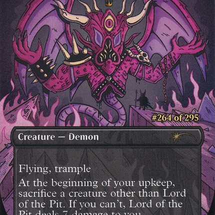 Lord of the Pit (Borderless) [Secret Lair Drop] Serialized