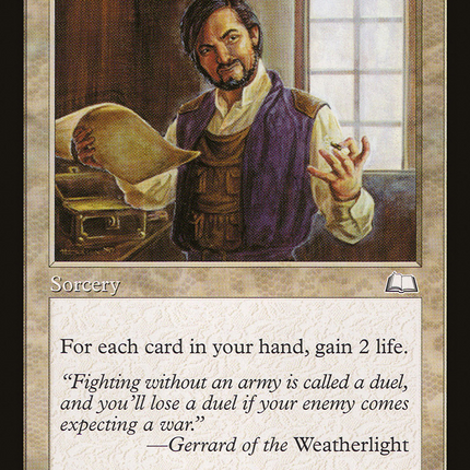 Gerrard's Wisdom [Weatherlight]
