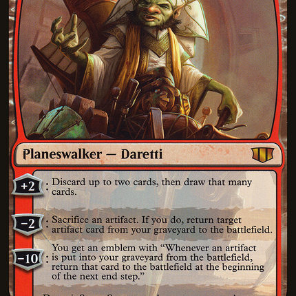 Daretti, Scrap Savant [Commander 2014 Oversized] Foil