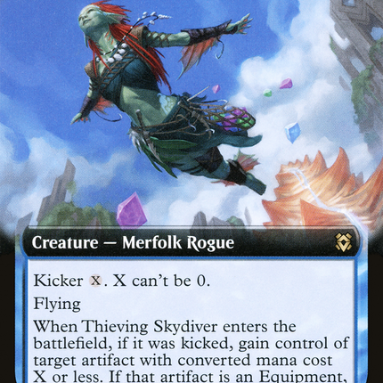 Thieving Skydiver (Extended Art) [Zendikar Rising]