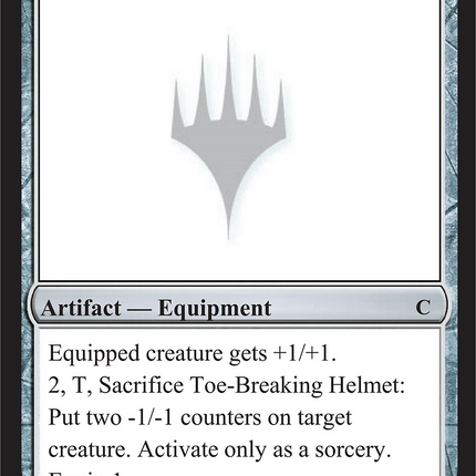 Toe-Breaking Helmet [Unknown Event]