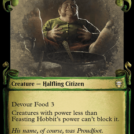 Feasting Hobbit (Showcase) [Tales of Middle-earth Commander]