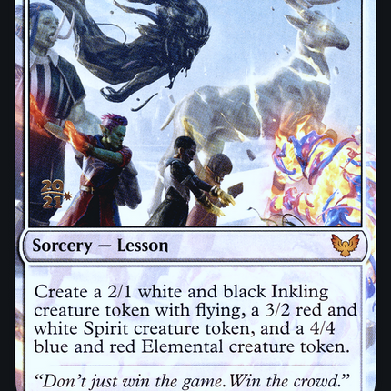 Mascot Exhibition (lesson) [Strixhaven: School of Mages Promos] Prerelease Foil