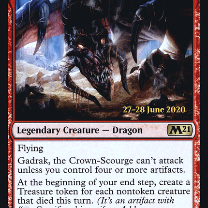 Gadrak, the Crown-Scourge [Core Set 2021 Promos] Prerelease Foil