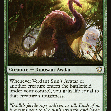 Verdant Sun's Avatar [Commander 2021]