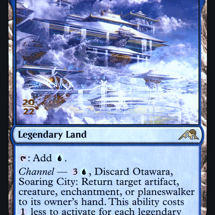 Otawara, Soaring City [Kamigawa: Neon Dynasty Promos] Prerelease Foil
