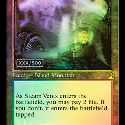 Steam Vents (Retro) [Ravnica Remastered] Serialized Foil