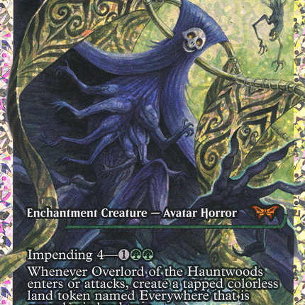 Overlord of the Hauntwoods (Showcase) [Duskmourn: House of Horror] Fractured Foil