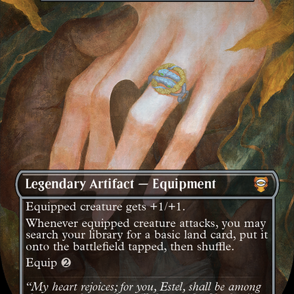 Sword of the Animist (Borderless) [Tales of Middle-earth Commander] Surge Foil