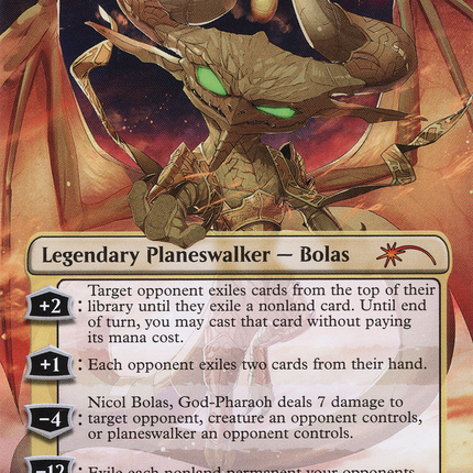 Nicol Bolas, God-Pharaoh (Borderless) [Secret Lair 30th Anniversary Countdown Kit]