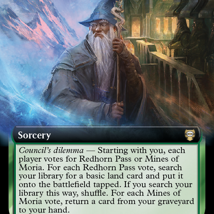 Travel Through Caradhras (Extended Art) [Tales of Middle-earth Commander] Foil