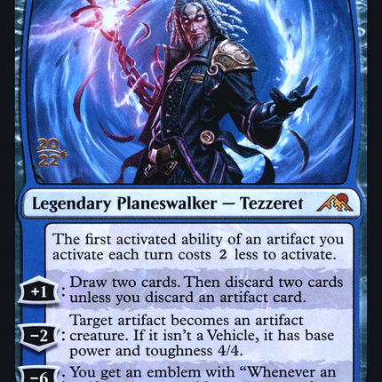 Tezzeret, Betrayer of Flesh [Kamigawa: Neon Dynasty Promos] Prerelease Foil