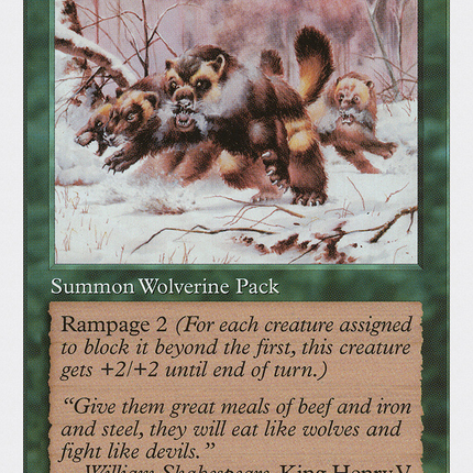 Wolverine Pack [Fifth Edition]