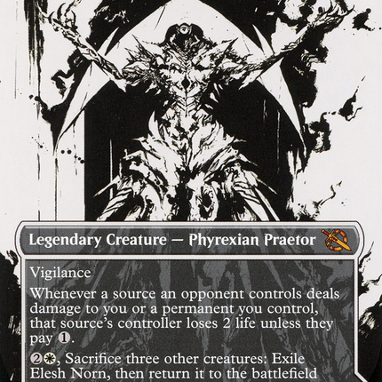 Elesh Norn // The Argent Etchings (Showcase) (Borderless) [March of the Machine]