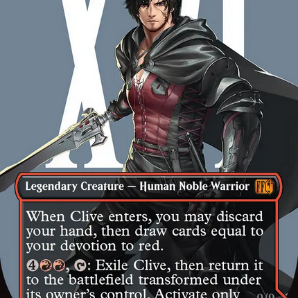 Clive, Ifrit's Dominant // Ifrit, Warden of Inferno (Borderless) [FINAL FANTASY] Foil
