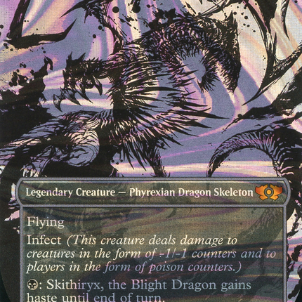 Skithiryx, the Blight Dragon (Showcase) (Borderless) [Multiverse Legends] Halo Foil
