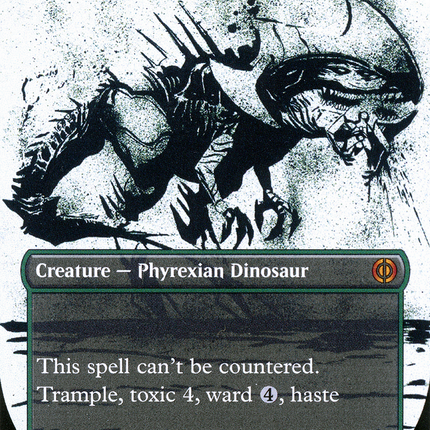 Tyrranax Rex (Showcase) (Borderless) [Phyrexia: All Will Be One]
