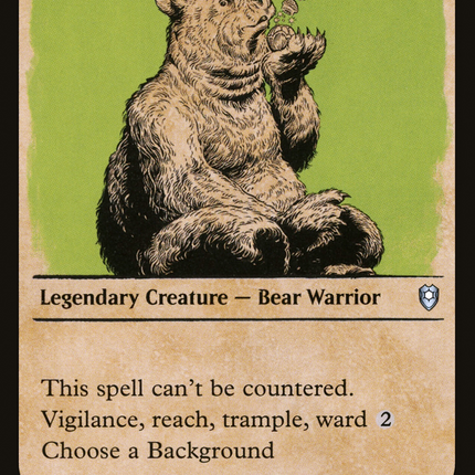 Wilson, Refined Grizzly (Showcase) [Commander Legends: Battle for Baldur's Gate]