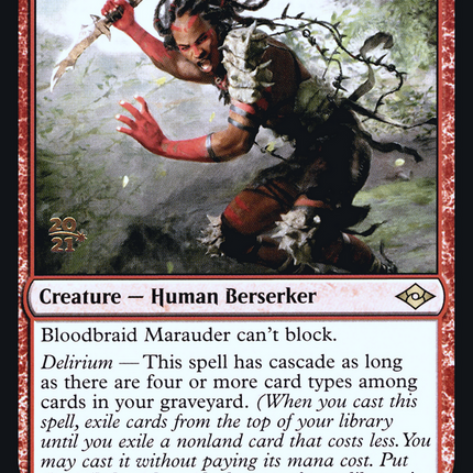 Bloodbraid Marauder [Modern Horizons 2 Promos] Prerelease Foil