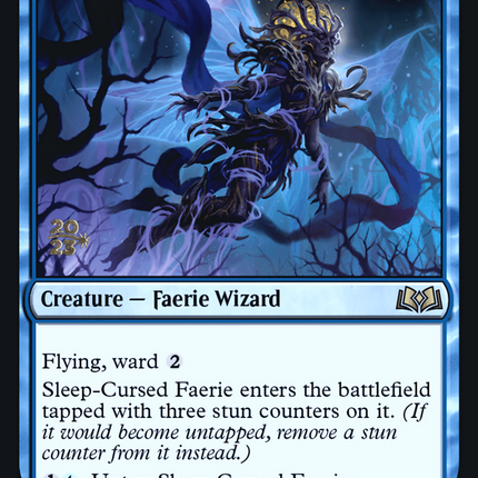 Sleep-Cursed Faerie [Wilds of Eldraine Promos] Prerelease Foil
