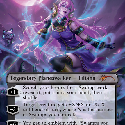 Luka, the Traveling Sound - Liliana of the Dark Realms (Borderless) [Secret Lair Drop]