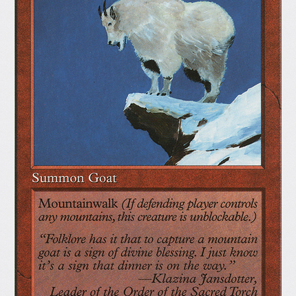 Mountain Goat [Fifth Edition]