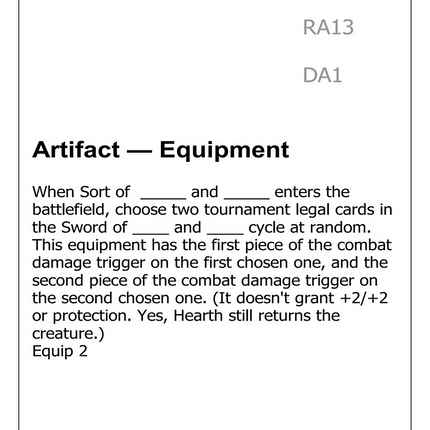 Sort of _____ and _____ [Unknown Event]