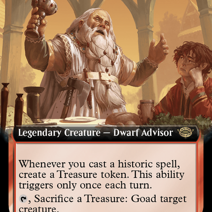 Glóin, Dwarf Emissary (Extended Art) [The Lord of the Rings: Tales of Middle-earth] Surge Foil