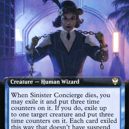 Sinister Concierge (Extended Art) [New Capenna Commander]