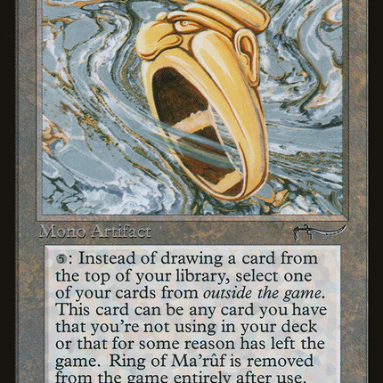 Ring of Ma'rûf [Arabian Nights]