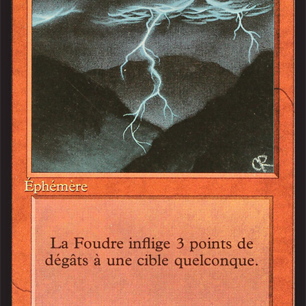 Lightning Bolt - Foudre  [Foreign Black Border]
