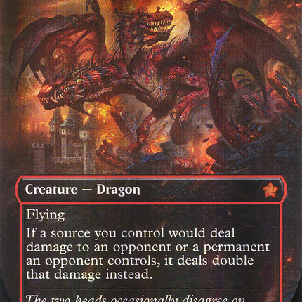 Twinflame Tyrant (Borderless) [Foundations] Mana Foil