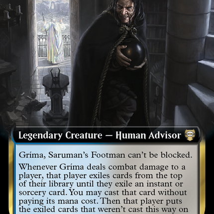 Gríma, Saruman's Footman (Extended Art) [Tales of Middle-earth Commander] Foil