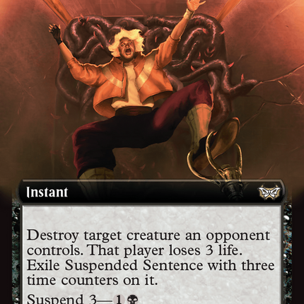 Suspended Sentence (Extended Art) [Duskmourn: House of Horror Commander] Foil