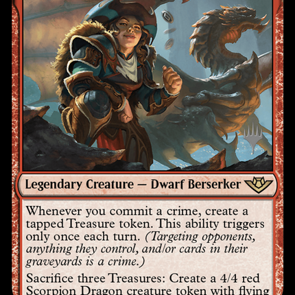 Magda, the Hoardmaster [Outlaws of Thunder Junction Promos] Foil