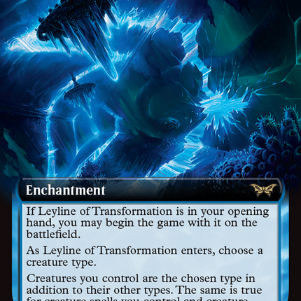 Leyline of Transformation (Extended Art) [Duskmourn: House of Horror] Foil