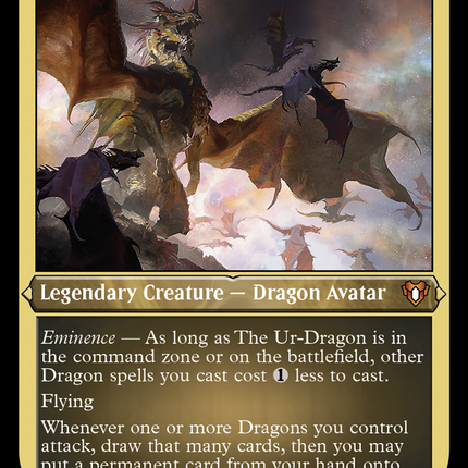 The Ur-Dragon [Commander Masters] Etched Foil
