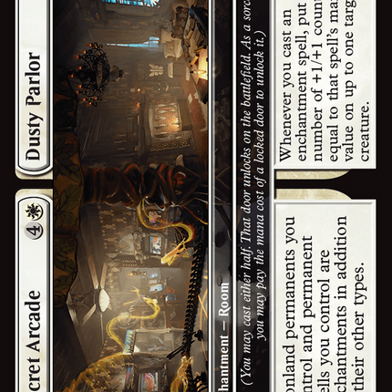 Secret Arcade // Dusty Parlor [Duskmourn: House of Horror Commander] Foil