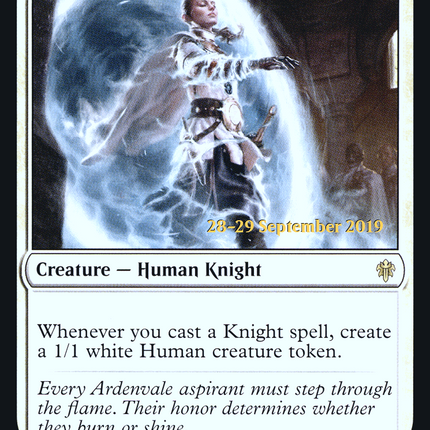 Worthy Knight [Throne of Eldraine Promos] Prerelease Foil